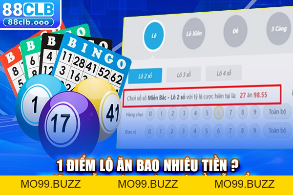 1 điểm lô ăn bao nhiêu tiền - Cách tính tiền lô theo nhà cái